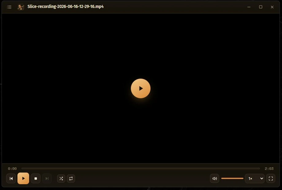 Slice Player — playback